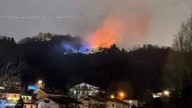 A fuoco la villa della famiglia Cordero di Montezemolo a Castiglione Torinese