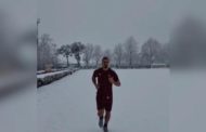 Zlatan Ibrahimovic si allena sotto la neve: 