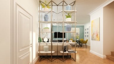 Separare l'ingresso dalla zona living