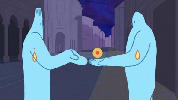 Il cuoco in lockdown aiuta l'homeless: un cartoon racconta la Torino solidale