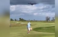 Pausa birra? Nel campo da golf di Michael Jordan la porta il drone