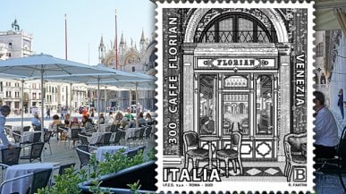 Venezia, il Caffè Florian compie 300 anni: da Poste Italiane arriva francobollo commemorativo