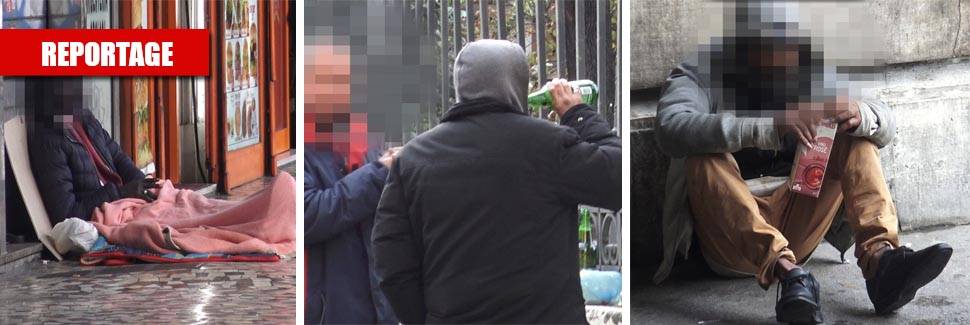 Paura e rischio contagio nella piazza in mano ai clochard: 