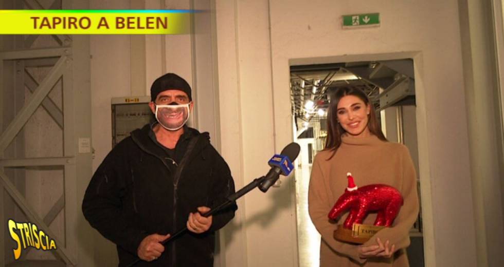 Lite coi paparazzi, tapiro d'oro (da Guinness) a Belen Rodriguez
