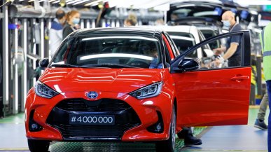 Record Yaris, oltre 4 milioni di auto prodotte in Francia