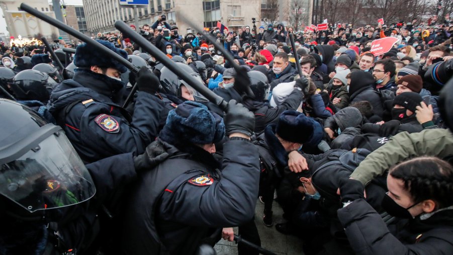 La Russia in piazza per Navalnyj: 