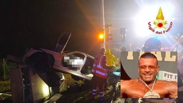 Bologna, schianto la notte di Capodanno: muore campione di bodybuilding