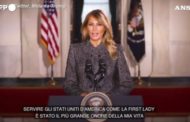 Il discorso di addio di Melania Trump: 