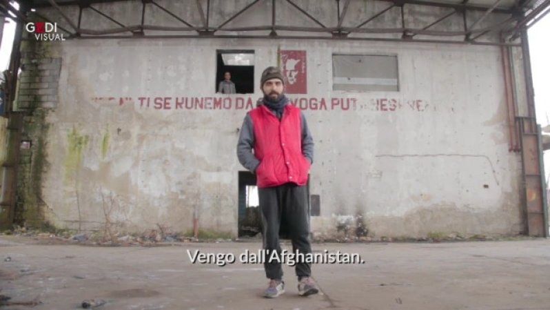 Nell'ex fabbrica dedicata a Tito occupata dai migranti: 
