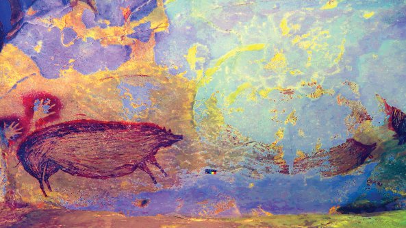 La più antica arte figurativa, 45 mila anni fa. Nascosta in una grotta indonesiana