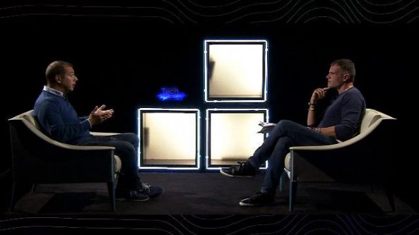 Stefano Massini con Roberto Del Ponte di Infinity Reply: quando vivremo in un mondo virtuale