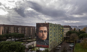 A Firenze è comparso un gigantesco murale dedicato a Gramsci