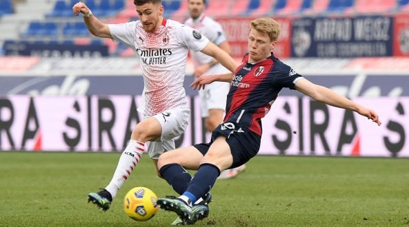 Diretta Bologna-Milan 0-1: Ibra sbaglia un rigore, ma sulla ribattuta Rebic segna