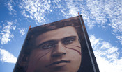Le immagini del murale dedicato a Gramsci