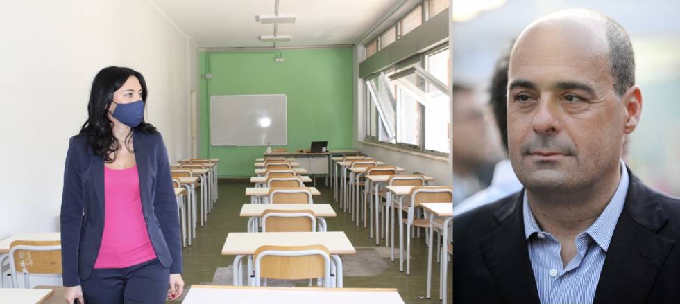 Gli studenti in sciopero: 