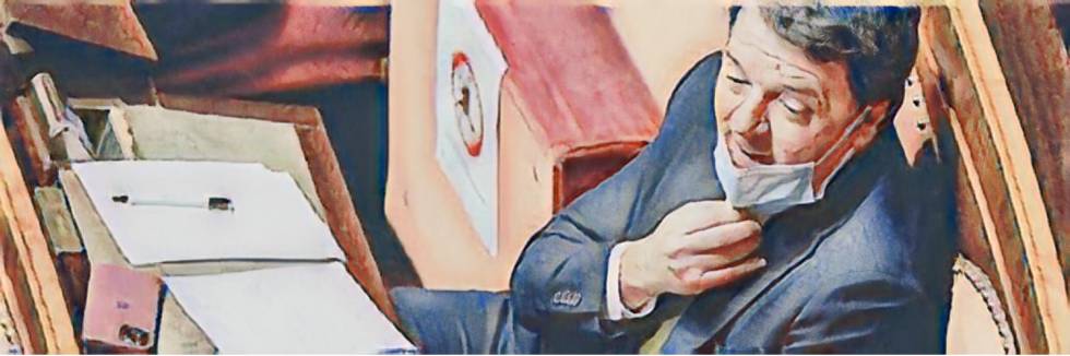 Lo strappo farsa e l'astensione. E Renzi non fa cadere Conte