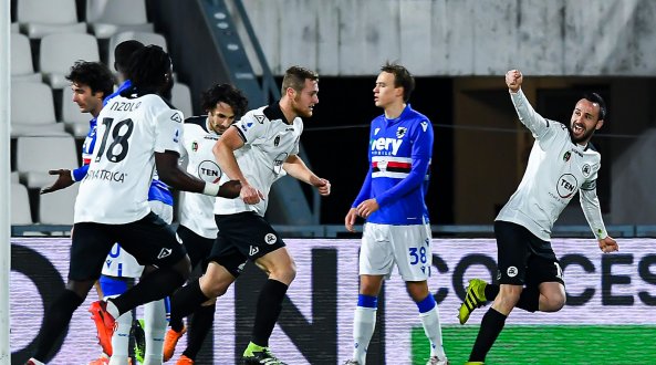 Spezia-Sampdoria 2-1, Terzi e Nzola regalano una storica vittoria ai bianconeri