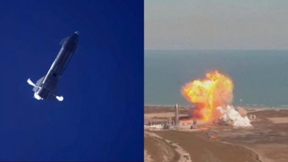 Space X, il prototipo di razzo SN9 esplode in fase di atterraggio