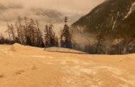 Neve rossa sulle piste da sci, è la polvere del Sahara
