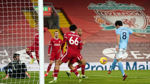 Manchester City, le mani sulla Premier: Liverpool travolto 4-1 ad Anfield