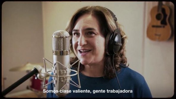 Il rap elettorale della sindaca di Barcellona Ada Colau: 