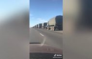 La colonna che fa temere l'ingresso della Bielorussia nel conflitto