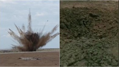 Le impressionanti voragini nel terreno causate dai bombardamenti russi