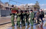I funerali di quattro parà russi