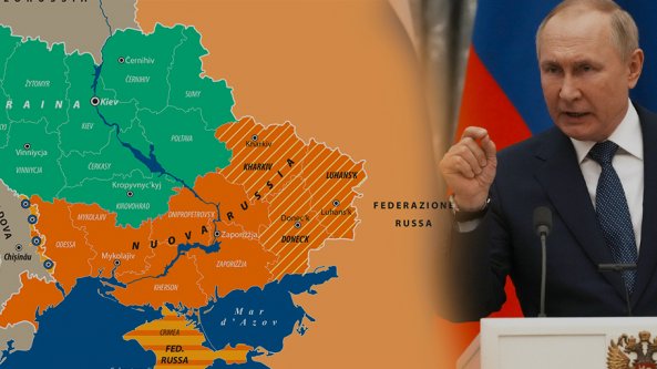 La mappa della Nuova Russia secondo Putin