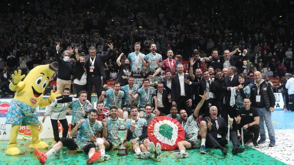 Volley, Perugia vince la Coppa Italia: Trento battuta in quattro set