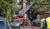 Un incendio ha distrutto la casa di un pittore a Roma