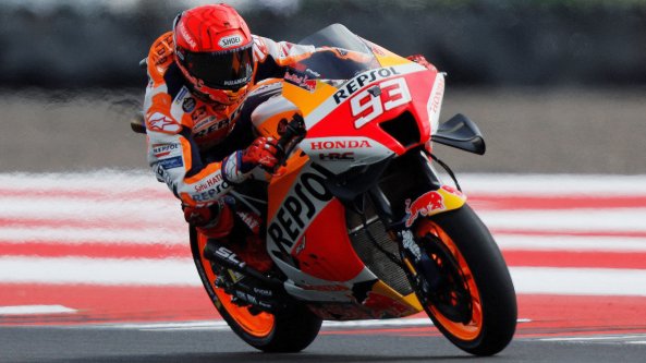 Marc Marquez in pista ad Austin, via libera dei medici