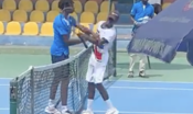Uno schiaffo dopo la stretta di mano inguaia il giovane tennista Kouame
