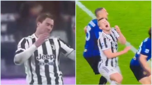 Le clamorose simulazioni di Vlahovic e De Ligt: i due biancoconeri bersagliati sui social