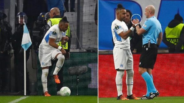 Follia a Marsiglia: gli ultrà del Paok Salonicco lanciano un pezzo di vetro contro Payet   