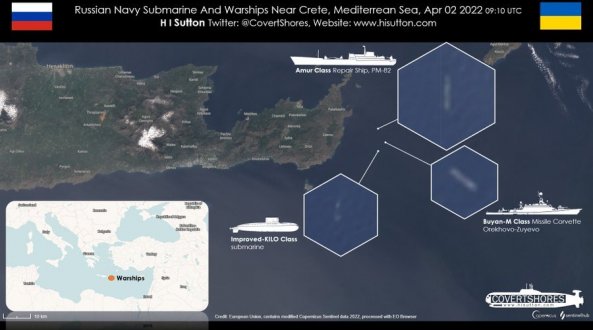 Le navi russe tornano a puntare sul mare Jonio