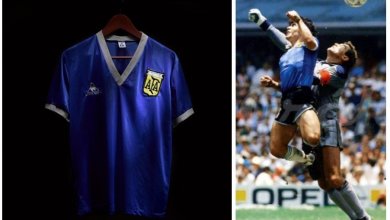 Maradona, all'asta da Sotheby's la maglia della 'Mano di Dio': prezzo base oltre 5 milioni di euro