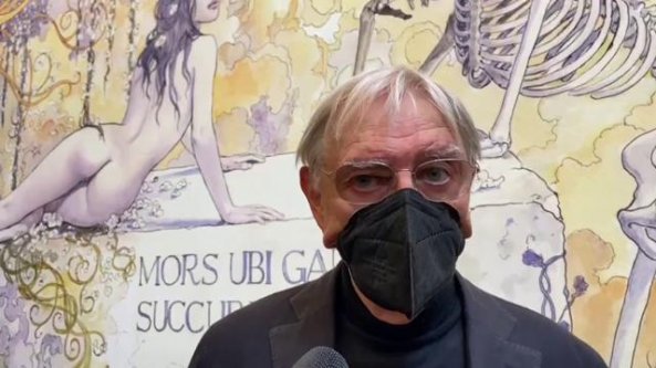 Milo Manara rivisita la Cappella degli Scrovegni: il colossale murale all'università di Padova