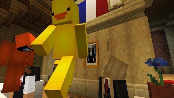 La campagna elettorale di Macron sul videogioco Minecraft