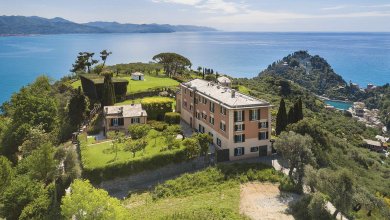 Portofino, i cinquecento anni di storia della villa San Sebastiano, da casa colonica all'intervento di Gae Aulenti