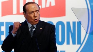 Berlusconi alla convention Forza Italia: 